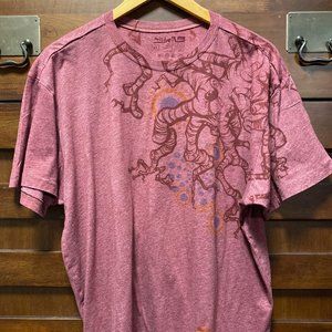 Quiksilver x Andy Howell surfer tree graphic tee XL